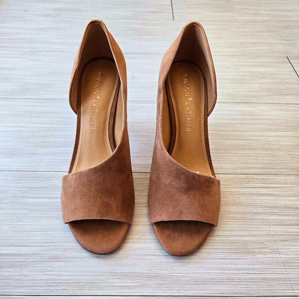 Women's Gibson & Latimer Suede Wrap Open-Toe Heel